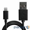 Зарядний пристрій Grand-X 1 * USB, 1A, Black, + cable USB -> Lightning, Cu, 2.1А, 1m (CH765LTB)