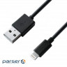 Зарядний пристрій Grand-X 1 * USB, 1A, Black, + cable USB -> Lightning, Cu, 2.1А, 1m (CH765LTB)