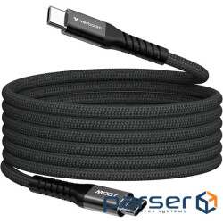 Дата кабель USB-C to USB-C 1.2m Magnetic 100W black Verbatim (31863)