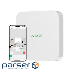 Мережевий відеореєстратор Ajax NVR, 16 каналів, jeweller, білий (000034518) (000034518)