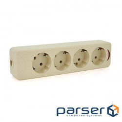 Колодка PiPo PP / SP-4724 / 4, 16А, 220-240В, із заземленням 4 гнізда, Q20 / 40 , Q20 / 40
