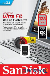 SanDisk 128GB USB 3.0 Ultra Fit USB Drive (SDCZ430-128G-G46)