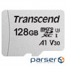 Memory card TRANSCEND microSDXC 300S 128GB UHS-I U3 V30 A1 Class 10 + SD-adapter (TS128GUSD300S-A)