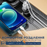 Автомобільний зарядний пристрій REMAX Saga RCC-336 52.5W 2xUSB, QC3.0, PD Black (RCC-236)