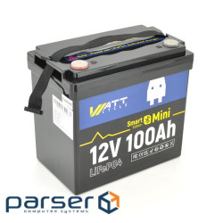 Аккумуляторная батарея WattCycle LiFePO4 WT12V100AH100MINIBT Bluetooth 12,8V 100Ah, 1,28kWh, BMS50A@
