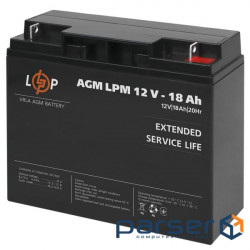 Accumulator battery LOGICPOWER LPM 12 - 18 AH (12В, 18Ач) (4133)