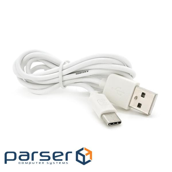 Кабель iKAKU KSC-060 SUCHANG charging data cable series для Type-C, White, длина 1м , (KSC-060-TC)