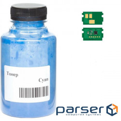 Тонер Kyocera TK-5220, 30г Cyan +chip AHK (3203557)