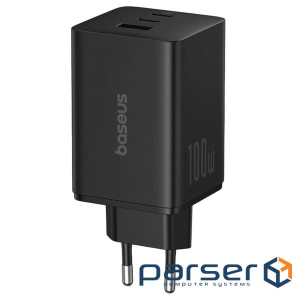 Зарядний пристрій Baseus 2C+U 100W (P10182102123-00)чорний