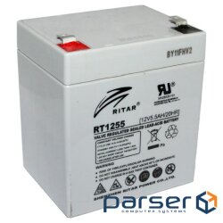 Акумуляторна батарея RITAR RT1255 Gray (12В, 5.5Ач)
