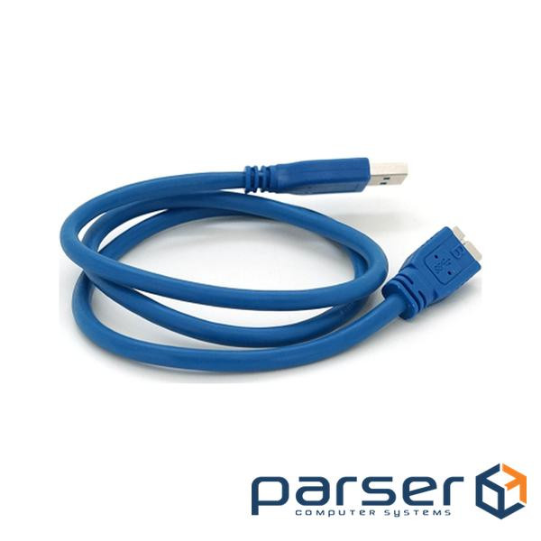 Кабель Usb 3.0 AM to Micro-B black 0.8m для жорстких дисків (YT-3.0AMMicro-B (YT-3.0AMMicro-B-0.8B)