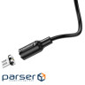 Кабель BOROFONE BX41 USB to Micro 2.4A, 1m, PVC, PVC connectors, magnetic, Black (BX41MB)