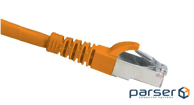 Патч-корд OK-net Кат.6a U / FTP 26AWG LZ0H Помаранчевий 0,5м (OK-PC9081-O-LSZH)