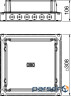 Монтажна коробка UDS9, 308х308мм, h=70-105mm / цинк.сталь, ПА OBO Bettermann 7400353