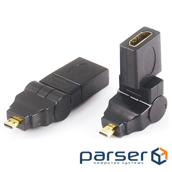 Перехідник microHDMI(тато)-HDMI(мама) ) 360 (YT-A-microHDMI(M)/(F))
