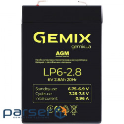Акумуляторна батарея GEMIX LP6-2.8 (6В, 4.5Ач )