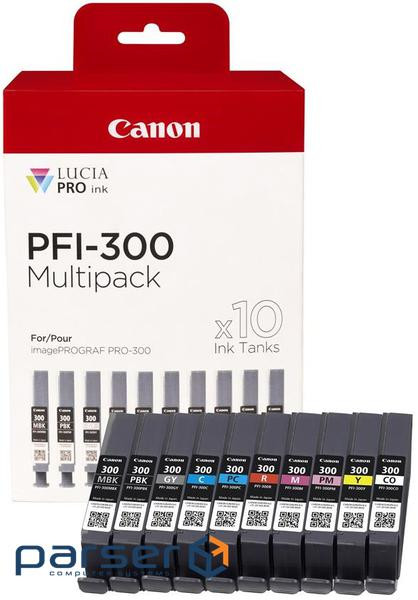 Комплект картриджів струменевих Canon PFI-300 imagePROGRAF PRO-300 M/PM/C/PC/GY/CO/MB/PB/ (4192C008)