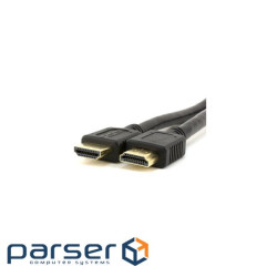 Кабель Merlion HDMI-HDMI HIGH SPEED 0.3m, v1.4, OD-7.5mm, круглий Black (YT-HDMI(M) / (M)HS-0.3m)