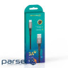 Дата кабель USB 2.0 AM to USB-C 1.0m 3A nylon black Grand-X (PC-08B)