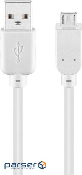 Кабель Goobay USB2.0 A-microB M/M 1.8m, AWG28 D=4.0mm 2xShielded Cu (75.09.5143-1)