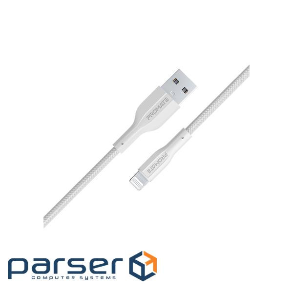 Дата кабель USB 2.0 AM to Lightning 1.0m 2A xCord-Ai white Promate (xcord-ai.white)