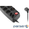 Мережевий фільтр живлення REAL-EL RS-Protect 505, 3m, black (EL122300045)