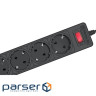 Мережевий фільтр живлення REAL-EL RS-Protect 505, 3m, black (EL122300045)