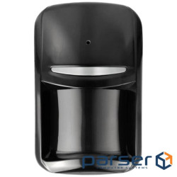 Wireless combined motion sensor of the ''Curtain'' type and glass breakage (U-Prox PIR Combi VB Black)