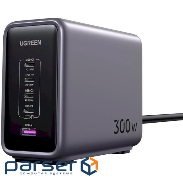 Зарядний пристрій Ugreen 5xUSB 300W Nexode (5х USB-C) CD333 (90903B)