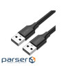 Дата кабель USB 2.0 AM/AM 1.5m US102 black Ugreen (10310)