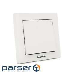 Выключатель Panasonic Karre Plus 55 одноклавишный, белый (WDTC90012WH-UA1)