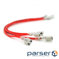 Перемичка (з&apos,єднувач) 100 мм 1мм2 під клеми F2 для (F2 black 100 мм 1мм2 під клеми) )