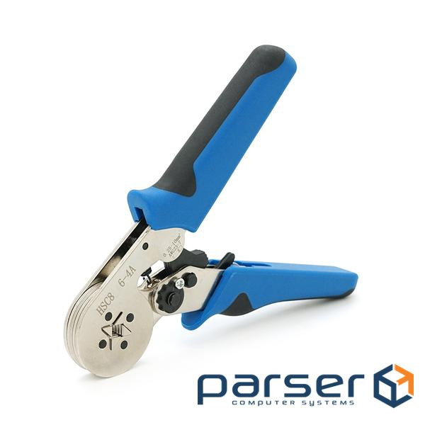 Кримпер HCS8 6-4A для обтиску кабельного наконечника , 0.25-10mm2, Black-blue