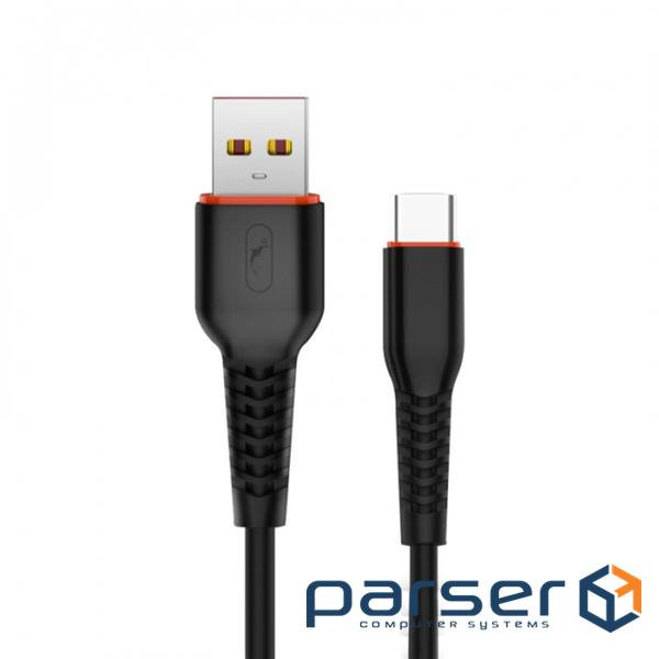 Кабель SkyDolphin S54T Soft USB - USB Type-C (M/M), 1 м , Black (SDUSB-000430)