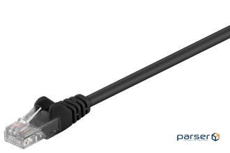 Uncd patch RJ45 UTP5e 0.5m,patch AWG28 D=4.5mm Gold Protect,чорний (75.06.8643-10)