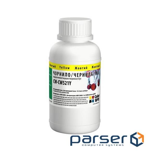 Чорнило ColorWay Canon CL-41/38/411/511/CLI-8/426/521Yellow 200 мл (CW-CW521Y02)