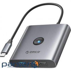 Порт-реплікатор ORICO 5-in-1 USB-C to 1xHDMI, 1xUSB-A3.0, 2xUSB-A2.0, PD60W (CA914227)