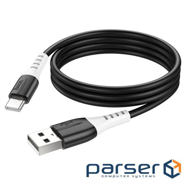 Дата кабель USB 2.0 AM to USB-C 1.0m 3A Black HOCO (6931474768575)