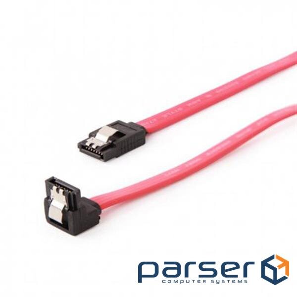 Кабель для передачі даних SATA III 0.1m кутовий Cablexpert (CC-SATAM-DATA90-0.1M)