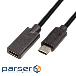 Дата кабель USB-C 3.0 M/F 1.5m 3A PowerPlant (CA912582)