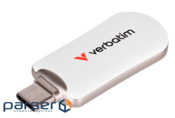 Флеш -накопичувач Verbatim Plectra USB-C білий 256 ГБ (USB 3.2 Gen 1) 30230