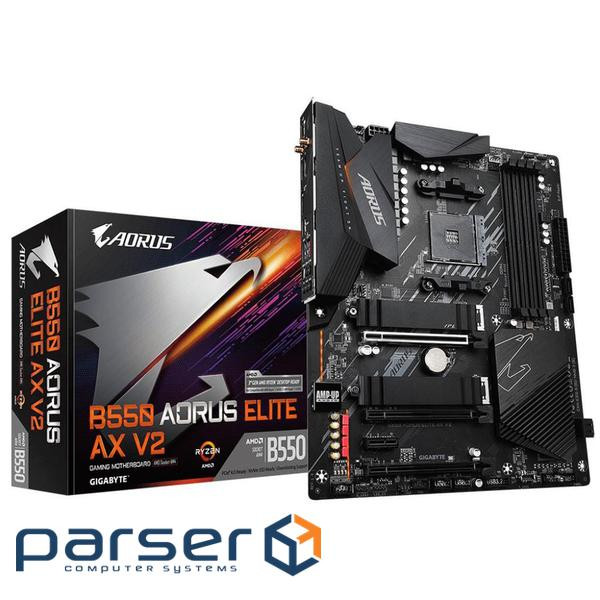 Материнська плата AORUS B550 Elite AX v2 (B550 AORUS ELITE AX V2)