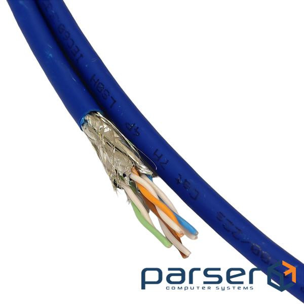 Кабель S/FTP 1200/22s 4P FutureCom, кат. 7А, LSZH, FRNC (Dca), синій, 1000 м, (CCXFCR-I0047-C002-L7) , (CCXFCR-I0047-C002-L7)