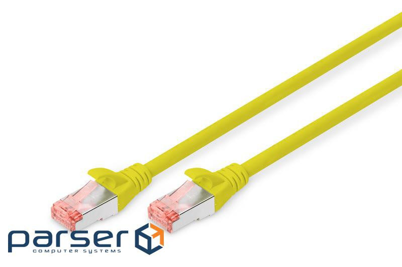 Патч-корд 3м , CAT 6 S-FTP, AWG 27/7, LSZH, yellow Digitus (DK-1644-030/Y)