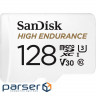Карта памяти SANDISK microSDXC High Endurance 128GB UHS-I U3 V30 Class 10 + SD- (SDSQQNR-128G-GN6IA)