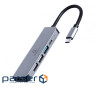 Док-станція Cablexpert USB-C 5-в -1 (A-CM-COMBO5-03)