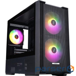 Корпус 1stPlayer AU6-BK-2FA7-14-2FA7R-1FA7 Black