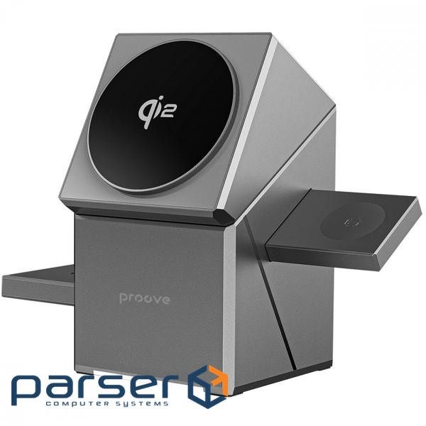 Wireless Charger Proove Iron Hide Qi2 gray (WSIH15000003)
