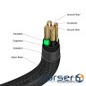Кабель живлення та синхронізації Verbatim-USB-А-USB-C /120 см-чорний (31843)
