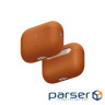 Чохол для навушників Uniq Lino для AirPods Pro 3 gen Silicone Orange (8886463696903)